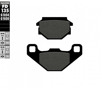 BRAKE PAD SEMI METAL SCOOTER