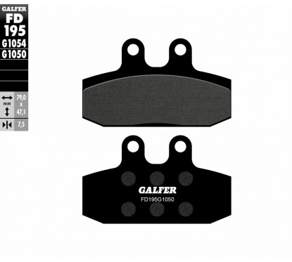 BRAKE PAD SEMI METAL SCOOTER