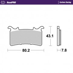 BRAKE PAD CARBON RACING