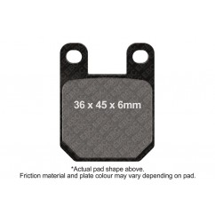 BRAKE PAD CARBON TT DIRT