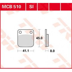 BRAKE PAD TRW MCB510SI