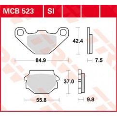 BRAKE PAD TRW MCB523SI