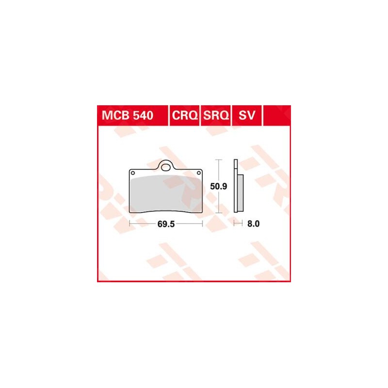 BRAKE PAD TRW MCB540CRQ