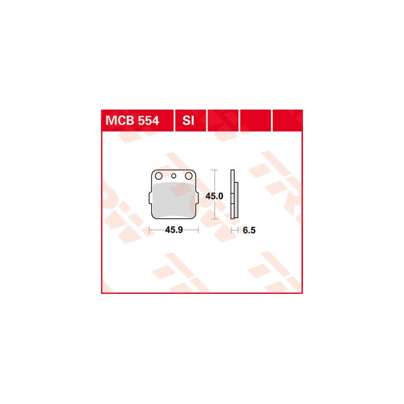 BRAKE PAD TRW MCB554SI