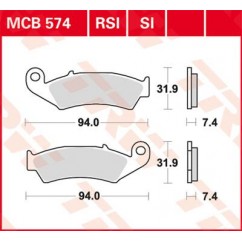 BRAKE PAD TRW MCB574SI