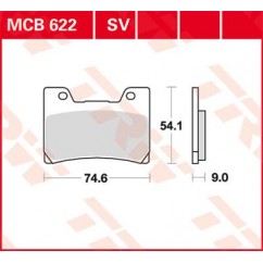 BRAKE PAD TRW MCB622SV