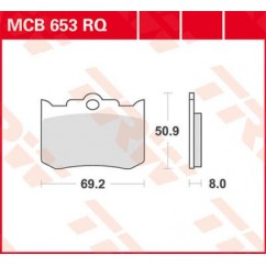 BRAKE PAD TRW MCB653RQ