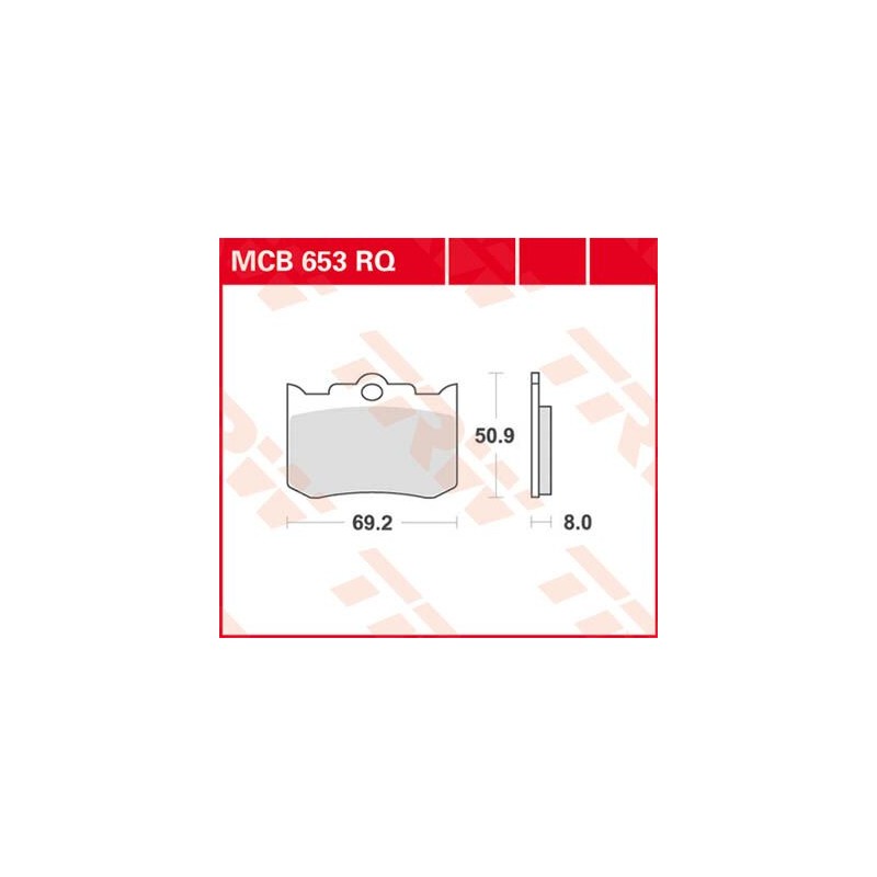 BRAKE PAD TRW MCB653RQ