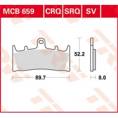 BRAKE PAD TRW MCB659CRQ