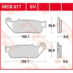 BRAKE PAD TRW MCB677SV