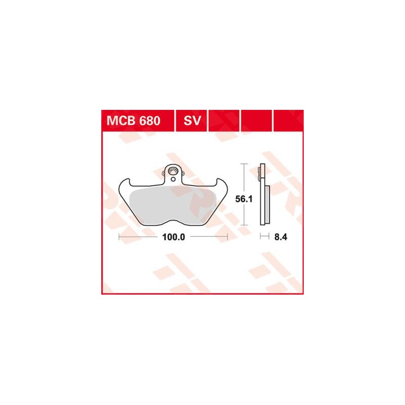 BRAKE PAD TRW MCB680SV