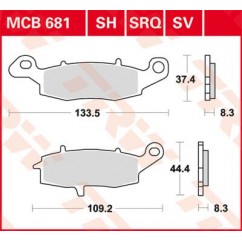 BRAKE PAD TRW MCB681SV