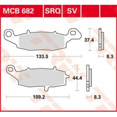 BRAKE PAD TRW MCB682SV