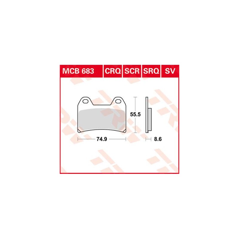 BRAKE PAD TRW MCB683CRQ