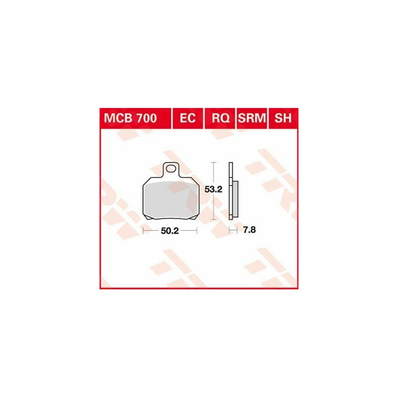 BRAKE PAD TRW MCB700RQ