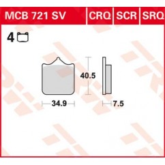 BRAKE PAD TRW MCB721CRQ