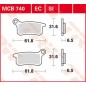 BRAKE PAD TRW MCB740SI