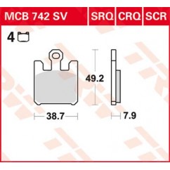 BRAKE PAD TRW MCB742SV