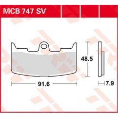 BRAKE PAD TRW MCB747SV