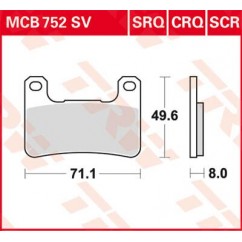 BRAKE PAD TRW MCB752CRQ