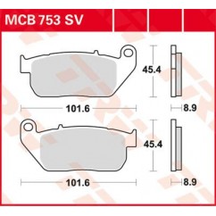 BRAKE PAD TRW MCB753SV