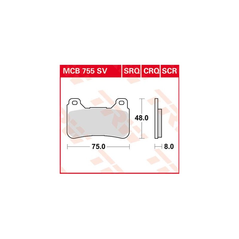 BRAKE PAD TRW MCB755CRQ