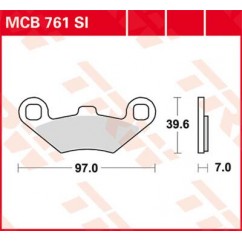 BRAKE PAD TRW MCB761SI