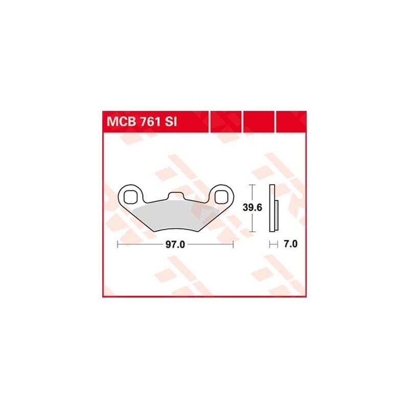 BRAKE PAD TRW MCB761SI