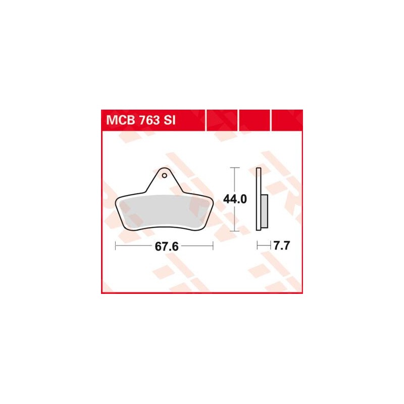 BRAKE PAD TRW MCB763SI