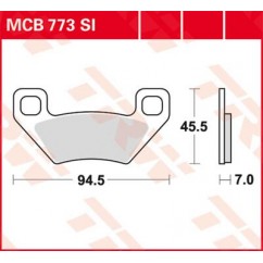 BRAKE PAD TRW MCB773SI