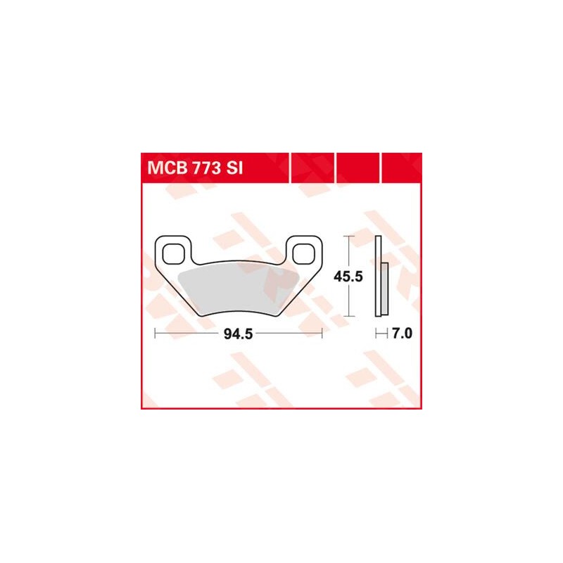 BRAKE PAD TRW MCB773SI