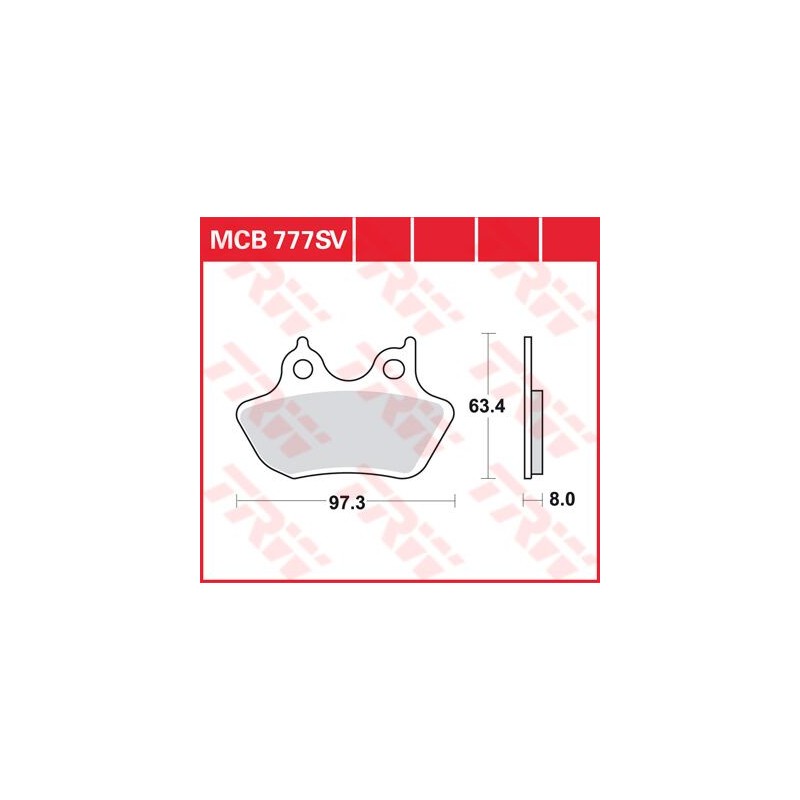 BRAKE PAD TRW MCB777SV