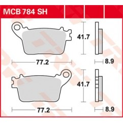 BRAKE PAD TRW MCB784SH