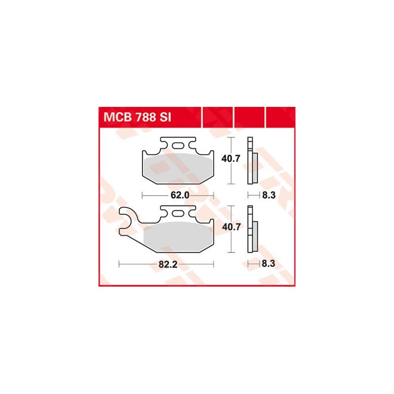 BRAKE PAD TRW MCB788SI