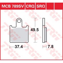 BRAKE PAD TRW MCB789SV