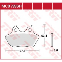 BRAKE PAD TRW 44082-00