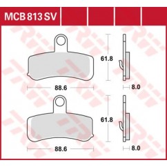 BRAKE PAD TRW MCB813SV