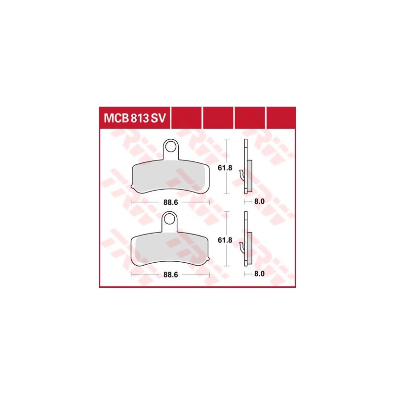 BRAKE PAD TRW MCB813SV