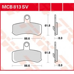 BRAKE PAD TRW MCB813SV