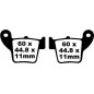 BRAKE PAD CARBON TT DIRT