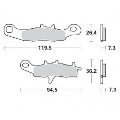 BRAKE PAD RACING