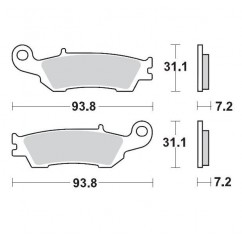 BRAKE PAD RACING GP