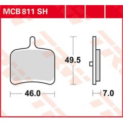 BRAKE PAD TRW MCB811SH