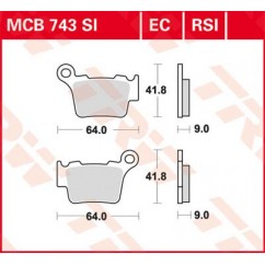 BRAKE PAD TRW MCB743RSI