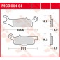 BRAKE PAD TRW MCB804SI