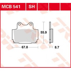 BRAKE PAD TRW MCB541SH