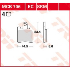 BRAKE PAD TRW MCB706SV