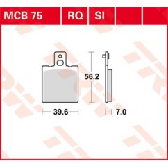 BRAKE PAD TRW MCB75RQ