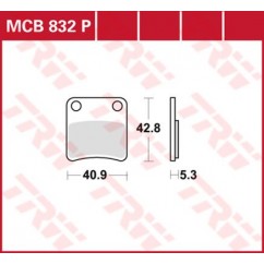 BRAKE PAD TRW MCB832P