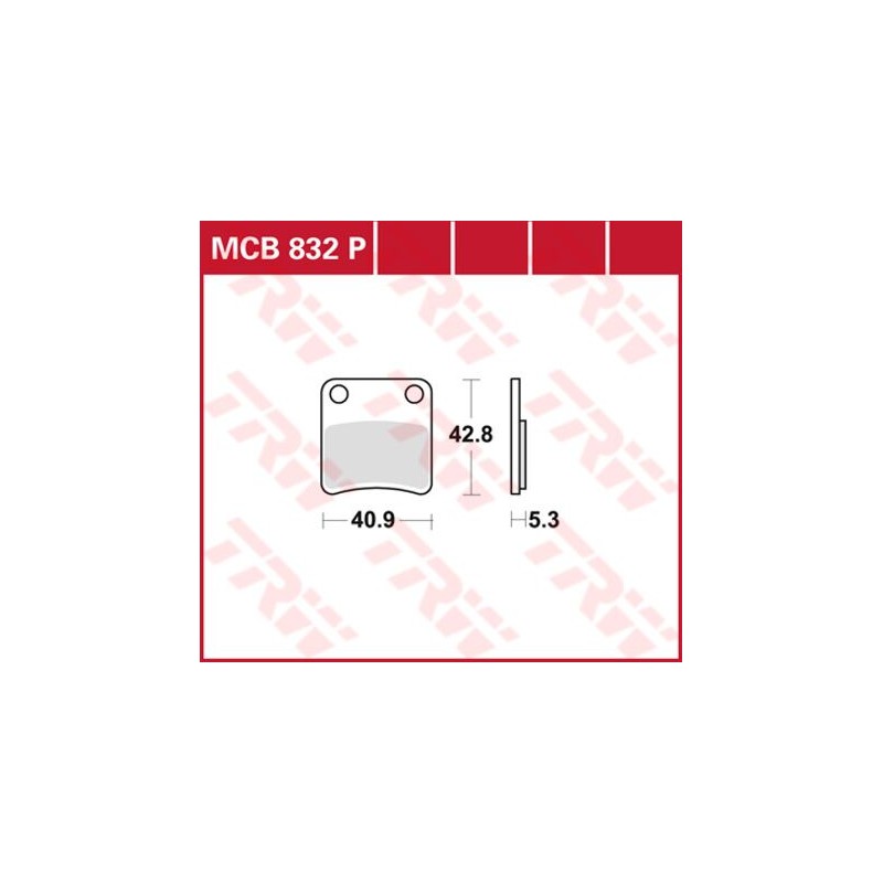 BRAKE PAD TRW MCB832P